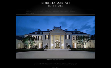 robertamarinointeriors.com screenshot