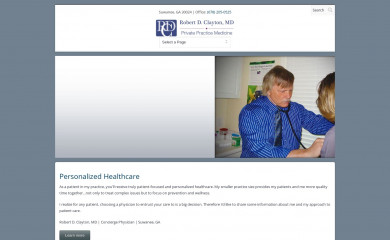 robertclaytonmd.com screenshot