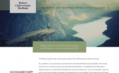 robynclairvoyantmedium.com.au screenshot