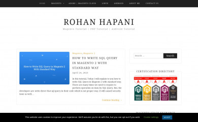 rohanhapani.com screenshot