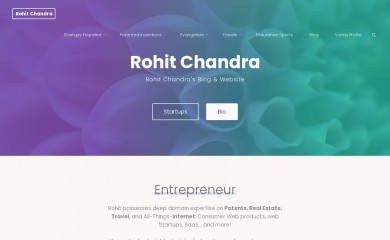 rohitchandra.com screenshot