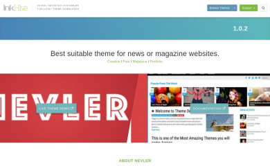 https://rohitink.com/2016/11/26/nevler-mini-magazine-responsive-theme/ screenshot