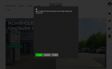 rohr-clean.de screenshot