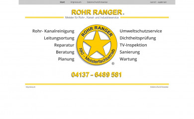 rohrranger.de screenshot