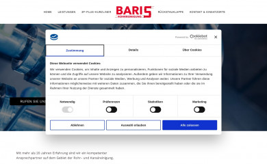 rohrreinigung-baris.de screenshot
