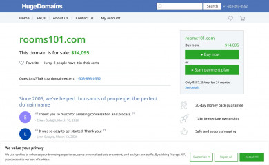 rooms101.com screenshot