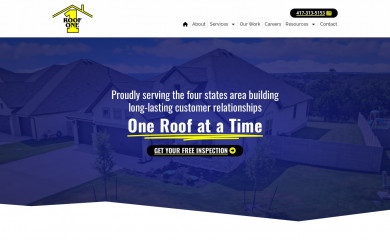 roofonemidwest.com screenshot