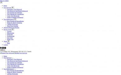 rootedtreeservices.com screenshot