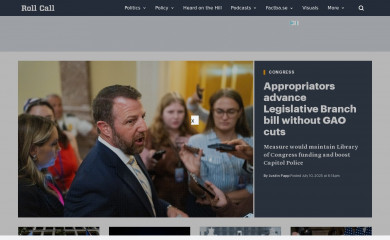 rollcall.com screenshot