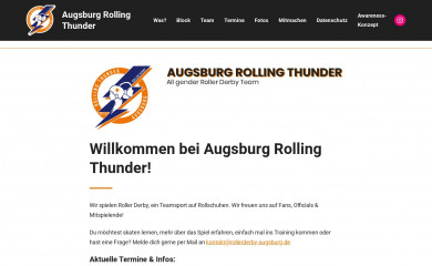rollerderby-augsburg.de screenshot