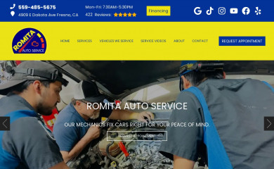 romitaauto.com screenshot