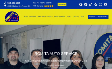 romitaauto.com screenshot
