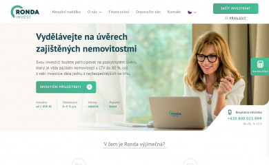 rondainvest.cz screenshot