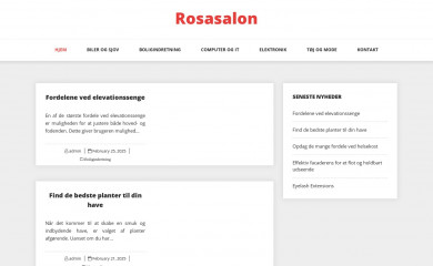 rosasalon.dk screenshot