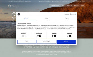 roseveancottage.com screenshot