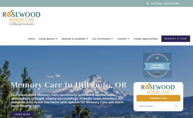 rosewoodmemorycare.com screenshot