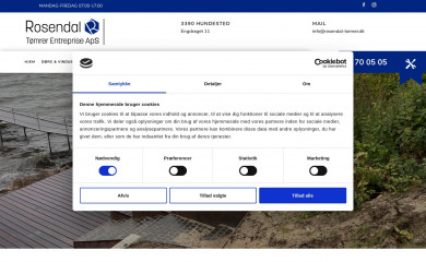 rosendal-tomrer.dk screenshot