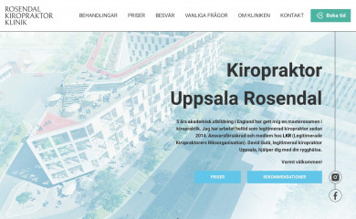rosendalkiropraktorklinik.se screenshot