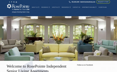 rosepointeseniorliving.com screenshot