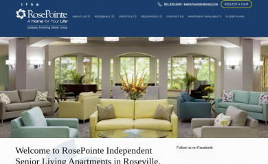 rosepointeseniorliving.com screenshot