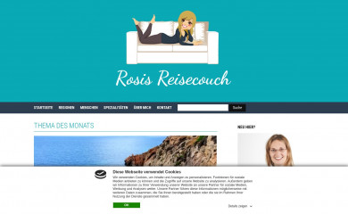 rosis-reisecouch.de screenshot