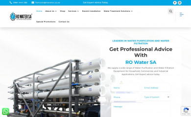rowater.co.za screenshot