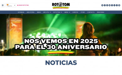 rototomsunsplash.com screenshot