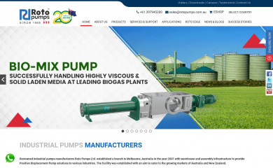 rotopumps.com.au screenshot