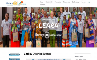 rotary6400.org screenshot
