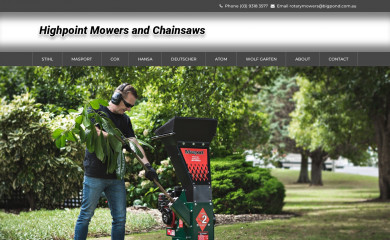 rotarymowers.com.au screenshot