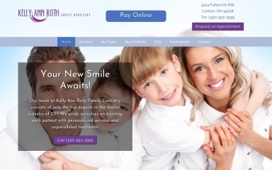 rothfamilydentist.com screenshot