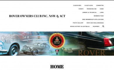 roverownersclub.com.au screenshot