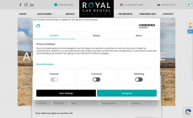 royalcarrentalbonaire.com screenshot