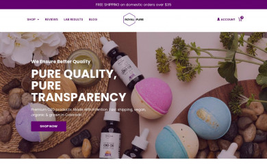 royalandpure.com screenshot