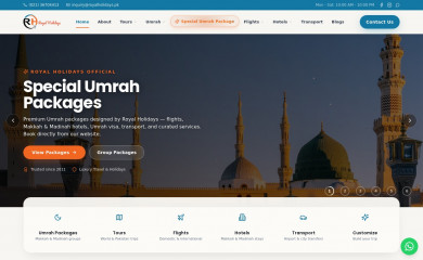 royalholidays.pk screenshot