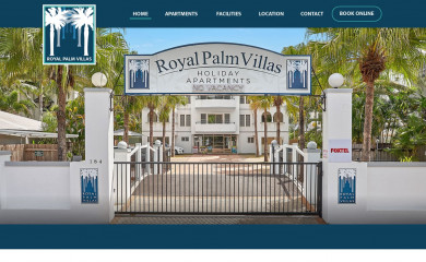 royalpalmvillas.com.au screenshot