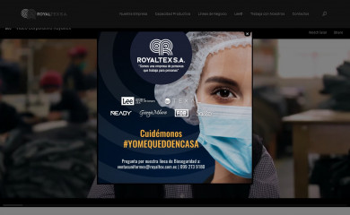 royaltex.com.ec screenshot