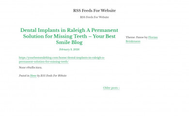 rssfeedsforwebsite.com screenshot