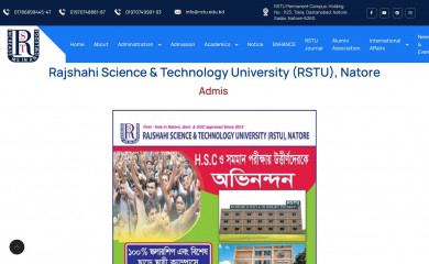 rstu.edu.bd screenshot
