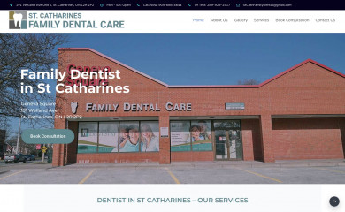 stcatharinesfamilydental.com screenshot
