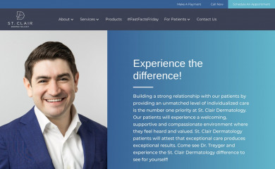 stclairdermatology.com screenshot