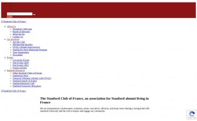 stanfordcluboffrance.org screenshot