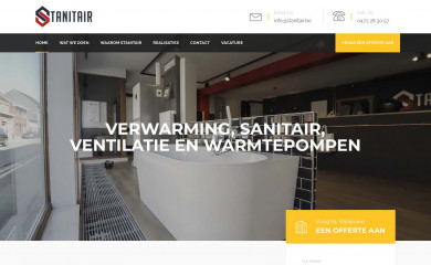 stanitair.be screenshot