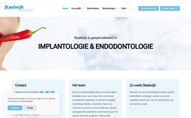 staalwijktandarts.nl screenshot