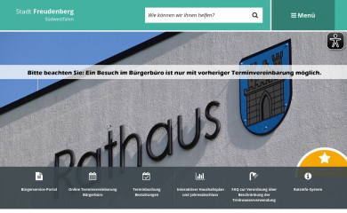 stadt-freudenberg.de screenshot