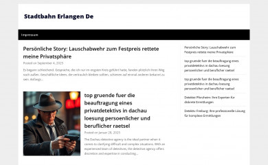 stadtbahn-erlangen.de screenshot