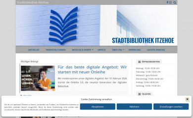 stadtbibliothek-itzehoe.de screenshot