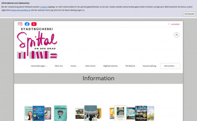 stadtbuecherei-spittal.at screenshot