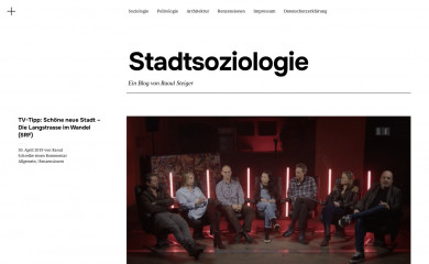 stadtsoziologie.ch screenshot
