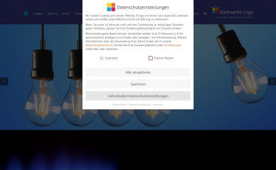 stadtwerke-lage.de screenshot